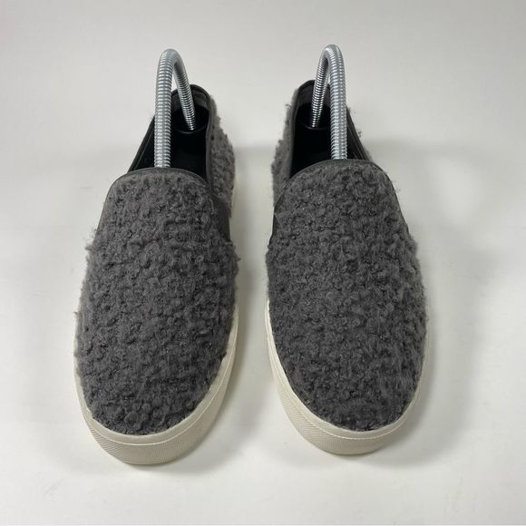 Vince Shearling Blair Sneaker Color Grey SZ 8 - Picture 2 of 10
